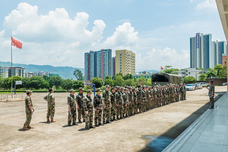 广东连平：战高温  民兵砺兵忙