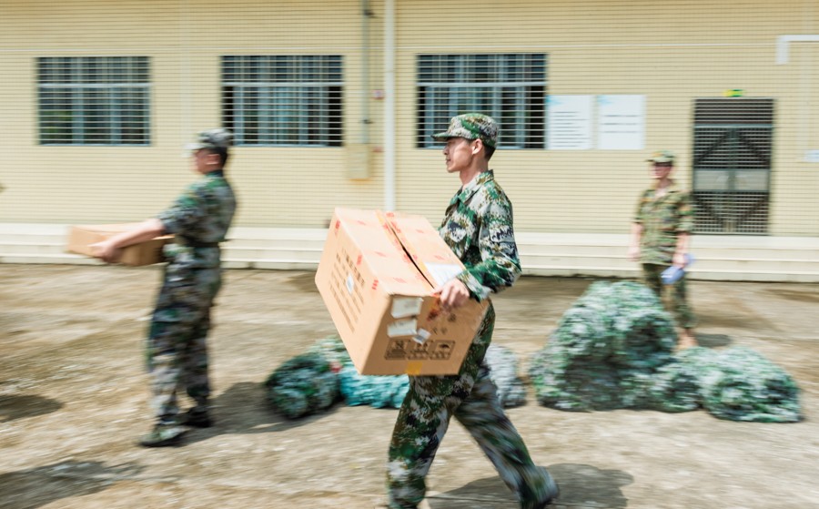 广东连平：战高温  民兵砺兵忙